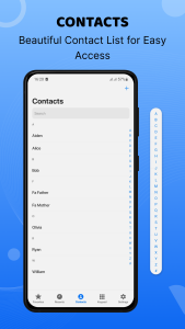 اسکرین شات 2 برنامه Phone - Dialer & iCall Screen