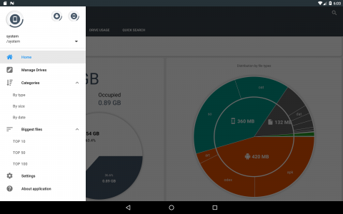 اسکرین شات برنامه Storage Analyzer & Disk Usage 4