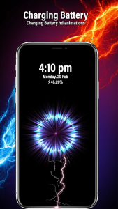 اسکرین شات 1 برنامه Battery Charging Animation 3D