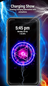 اسکرین شات 2 برنامه Battery Charging Animation 3D