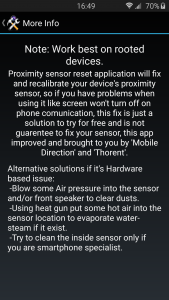 اسکرین شات برنامه Proximity Sensor Reset/Fix 8