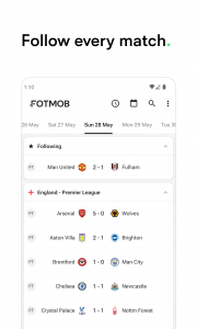 اسکرین شات برنامه FotMob - Soccer Live Scores 1