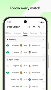 اسکرین شات 1 برنامه FotMob - Soccer Live Scores