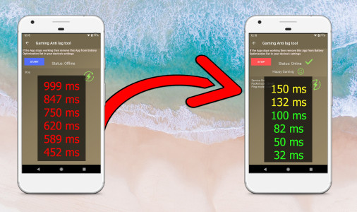 اسکرین شات 5 برنامه Mobile Gaming Ping : Anti Lag