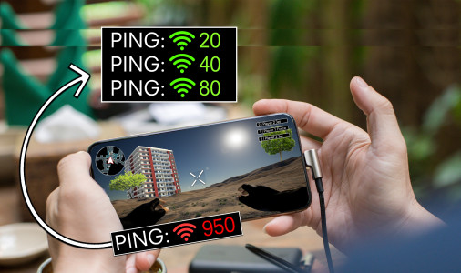 اسکرین شات برنامه Mobile Gaming Ping : Anti Lag 1