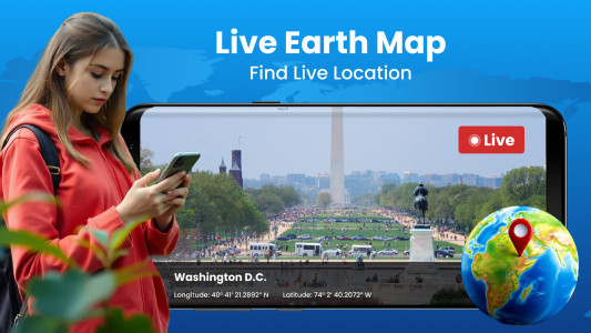 اسکرین شات برنامه Live Earth Map & Speedometer 1