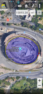 اسکرین شات 1 برنامه Maps Ruler Area Calculator