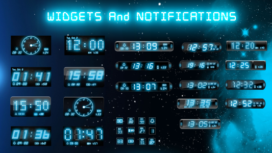 اسکرین شات 2 برنامه Alarm Clock Neon