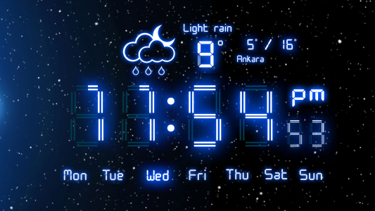 اسکرین شات 1 برنامه Digital Alarm Clock