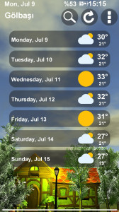 اسکرین شات 8 برنامه Animated 3D Weather