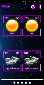 اسکرین شات برنامه Weather Neon 4