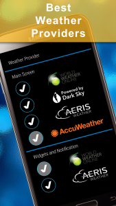 اسکرین شات 4 برنامه Weather Rise Clock 30+ Widgets