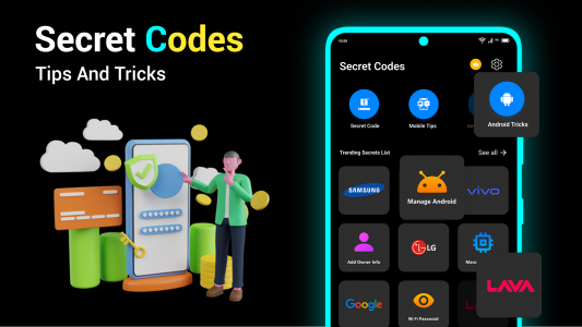 اسکرین شات برنامه Secret Codes And Mobile Hacks 7