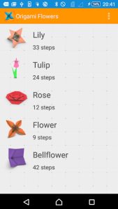 اسکرین شات برنامه Origami Flower Instructions 3D 5