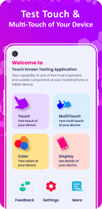 اسکرین شات برنامه Touch Screen Test - Multi-Touc 1