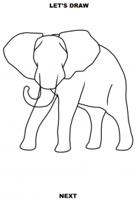 اسکرین شات برنامه How to Draw Elephants 4