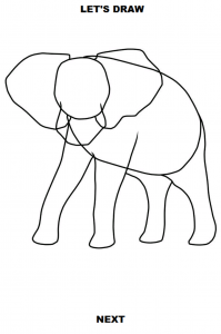 اسکرین شات برنامه How to Draw Elephants 3