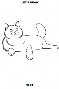 اسکرین شات برنامه How to Draw Cats 5