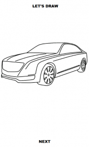 اسکرین شات برنامه Draw Cars: Luxury 3