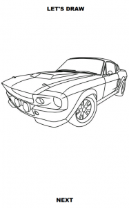 اسکرین شات برنامه Draw Cars: Muscle 5