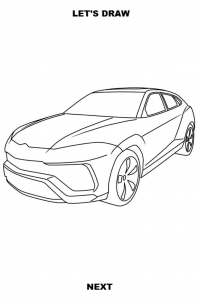 اسکرین شات برنامه Draw Cars: SUV 4