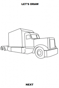 اسکرین شات برنامه Draw Semi Trucks 4