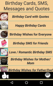 اسکرین شات برنامه Happy Birthday Cards & Quotes 8