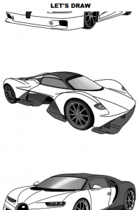 اسکرین شات برنامه Draw Cars: Hypercar 1