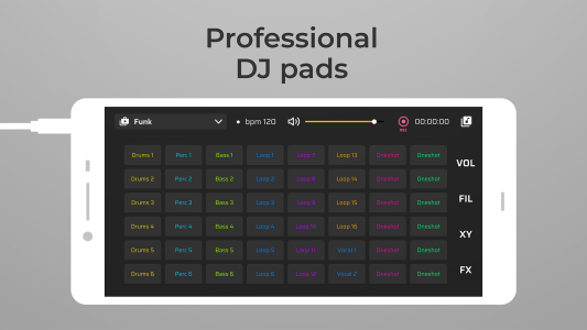 اسکرین شات 1 برنامه DJ Loop Pads - Music Maker