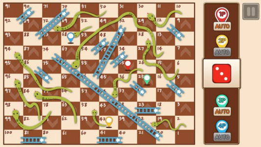 اسکرین شات 1 بازی Snakes & Ladders King
