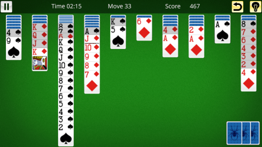اسکرین شات 1 بازی Spider Solitaire King