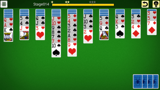 اسکرین شات 2 بازی Spider Solitaire King