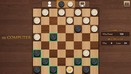 اسکرین شات بازی King of Checkers 1