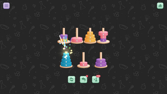 اسکرین شات بازی Tower of Hanoi Sort 1