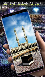 اسکرین شات برنامه Mecca Themes Live Wallpaper- Islamic background HD 2