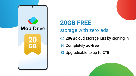 اسکرین شات برنامه MobiDrive Cloud Storage & Sync 1