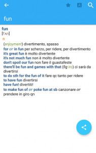 اسکرین شات برنامه Collins Italian Dictionary 6