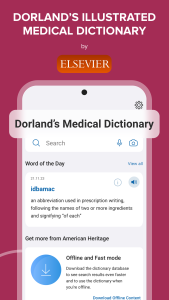 اسکرین شات 1 برنامه Dorland's Medical Dictionary