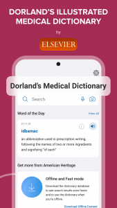 اسکرین شات برنامه Dorland's Medical Dictionary 1