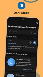 اسکرین شات برنامه American Heritage Dictionary 5