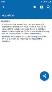 اسکرین شات برنامه Oxford Mathematics Dictionary 1