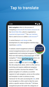 اسکرین شات برنامه Oxford Dictionary & Thesaurus 8