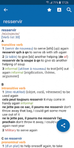 اسکرین شات برنامه Oxford French Dictionary 1