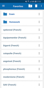 اسکرین شات برنامه Oxford French Dictionary 7