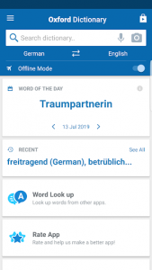 اسکرین شات برنامه Oxford German Dictionary 3