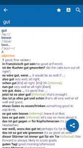 اسکرین شات برنامه Oxford German Dictionary 1