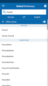 اسکرین شات برنامه Oxford German Dictionary 2
