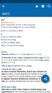 اسکرین شات برنامه Oxford Spanish Dictionary 1