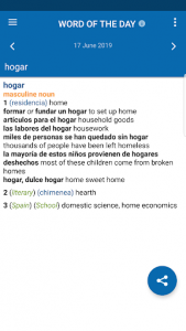 اسکرین شات برنامه Oxford Spanish Dictionary 4