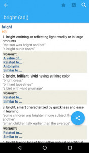 اسکرین شات برنامه Advanced English Dictionary & Thesaurus 1